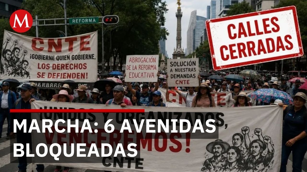 Cierre de 6 avenidas principales en CdMx por marcha: prepárate para cambiar ruta