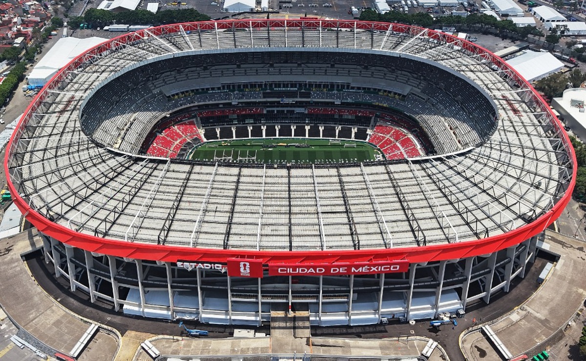 El Estadio Azteca, al sur de la Ciudad de México. (AFP)