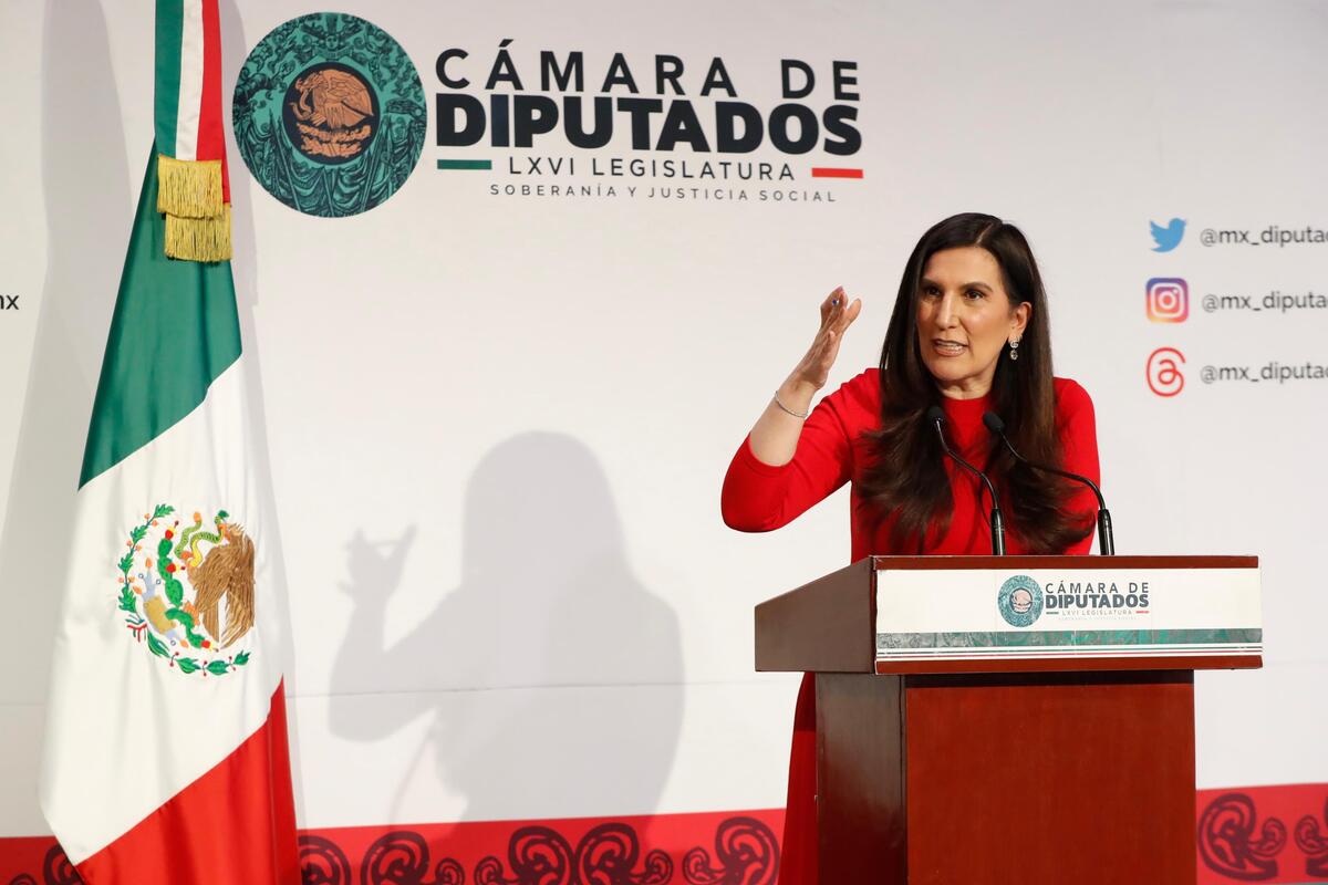 La presidenta de la Cámara de Diputados habló sobre la ley contra feminicidios. | Foto: Especial