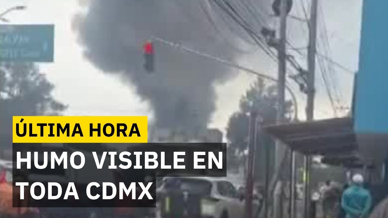 Bomberos sofocaron incendio en 8 minutos en Azcapotzalco pero columna de humo fue visible en CDMX