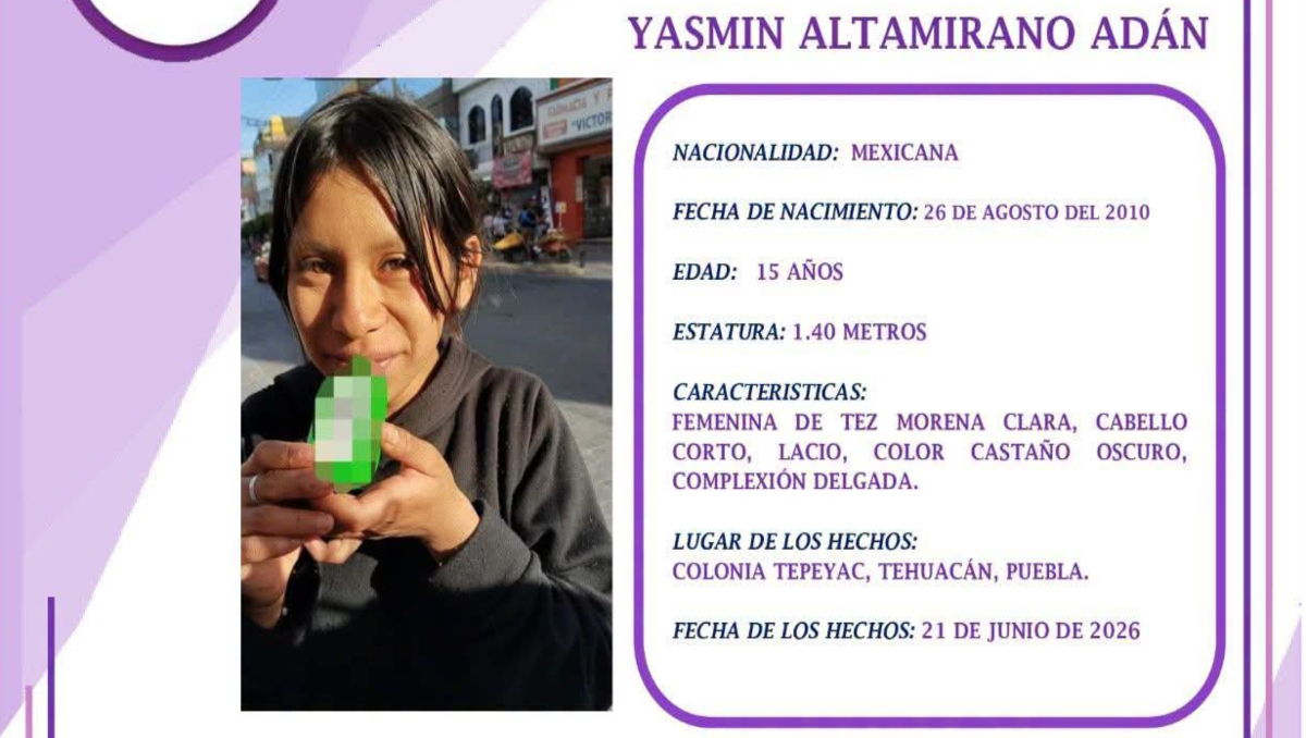 Buscan a madre adolescente desaparecida desde hace un mes en Tehuacán | Especial