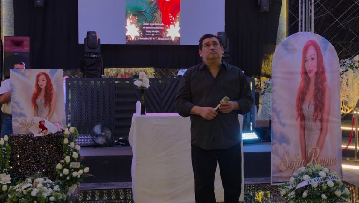Con una ceremonia íntima, Luis Alfonso Campa "Pompo" despidió simbólicamente a su compañera de vida, Sofía Reyna. Ángel Martínez
