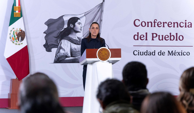 Claudia Sheinbaum durante la mañanera |Foto: Presidencia de la República