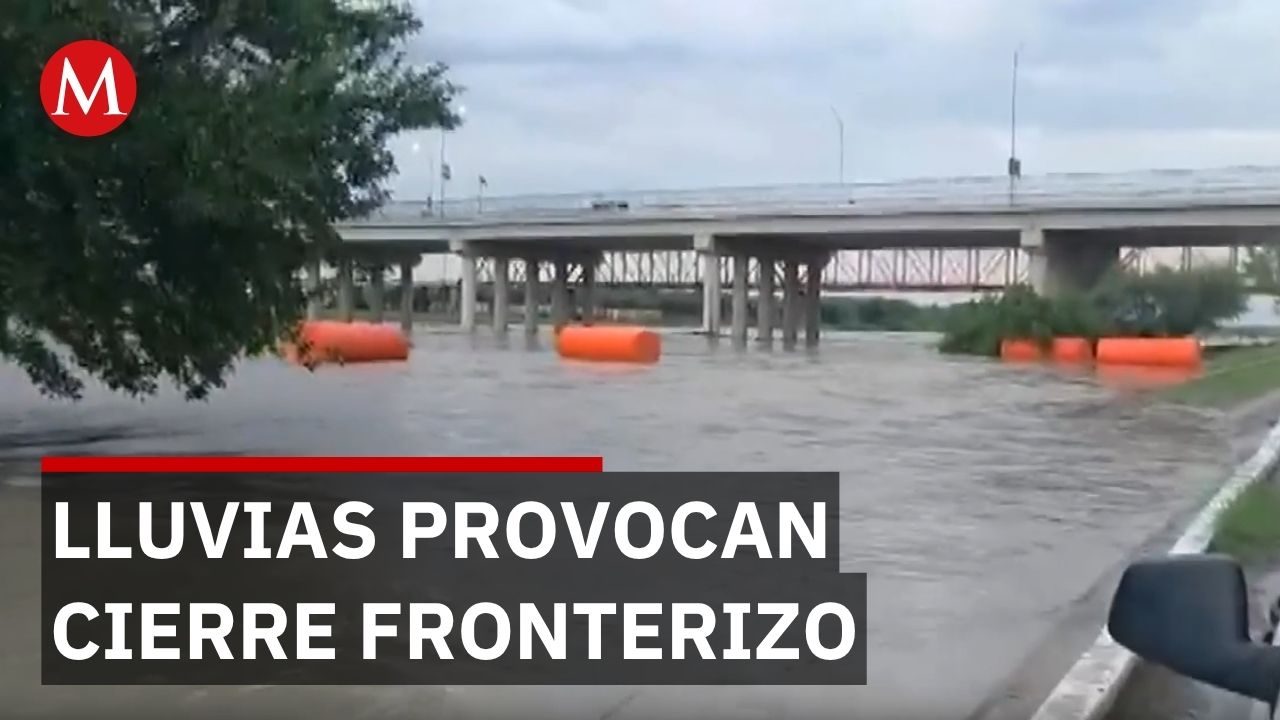 Crecida del río Bravo suelta boyas de 1 tonelada y cierra puentes fronterizos Coahuila-Texas