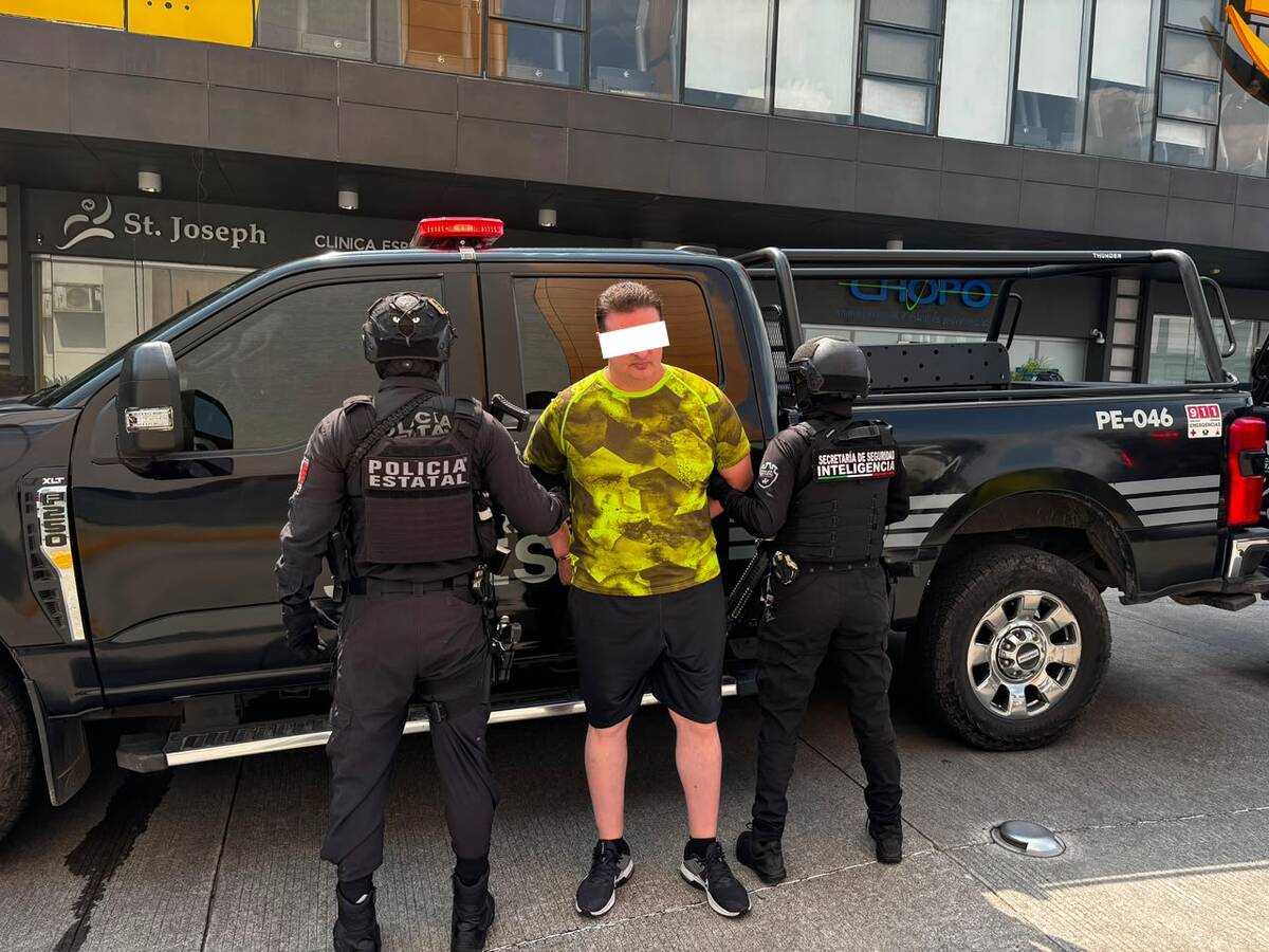 La detención ocurrió en el municipio de Tlajomulco. (Cortesía Secretaría de Seguridad)