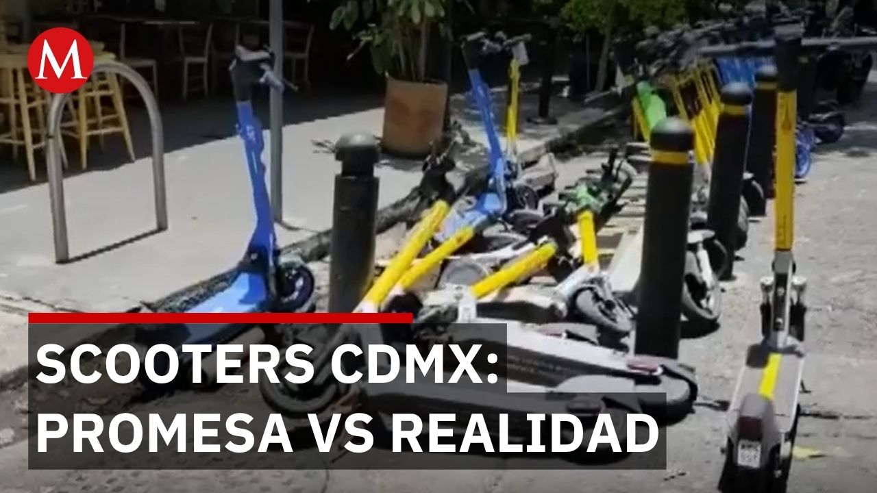 Gobierno prometió 95 estaciones de scooters en CDMX pero usuarios descubren que muchas no existen