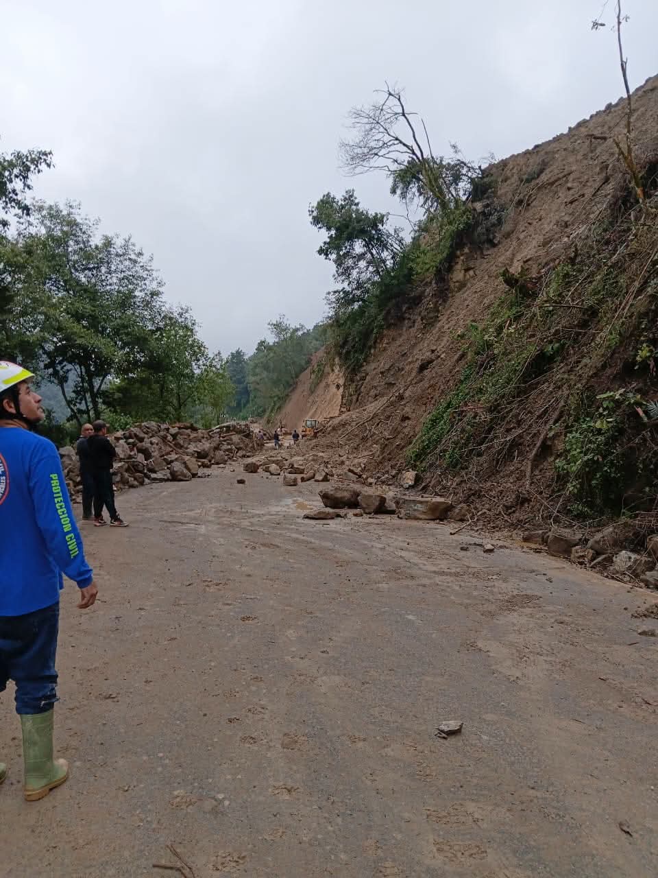 Lluvias provocaron deslaves en Hidalgo. (Cortesía)