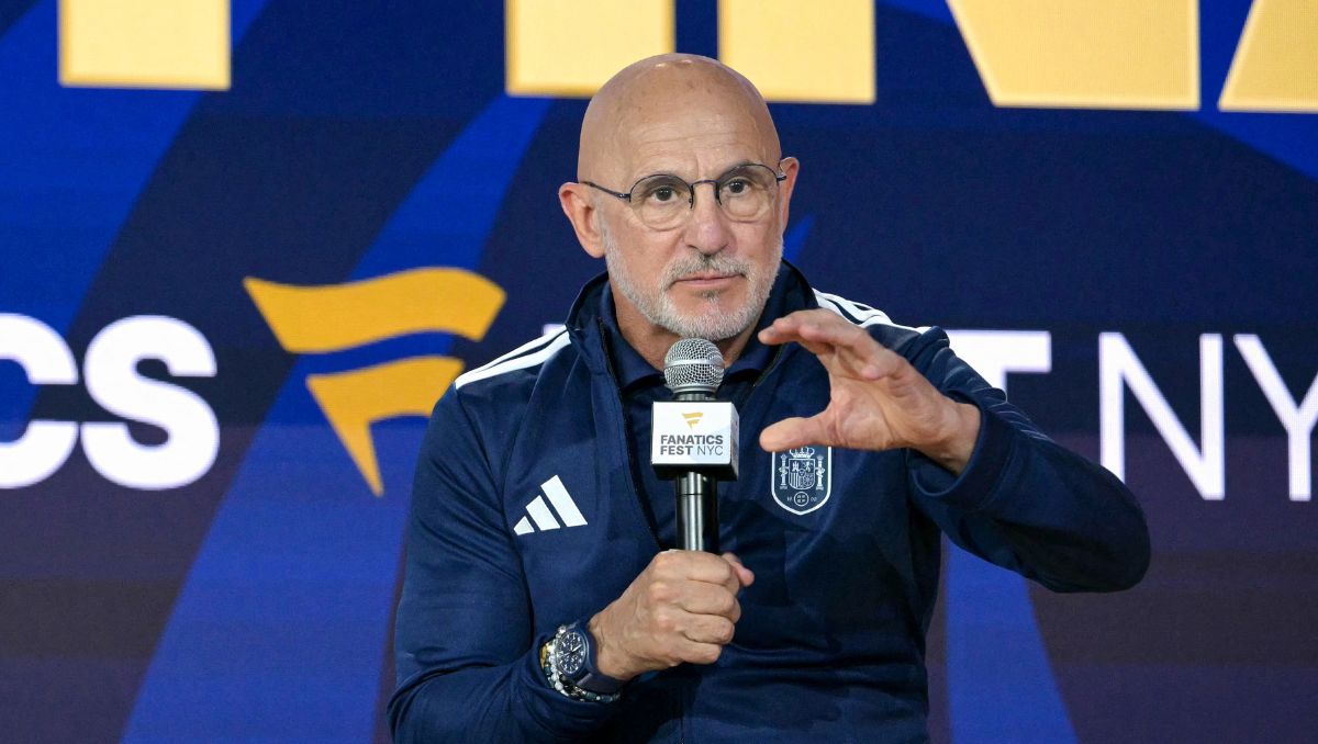 Luis de la Fuente aseguró en  conferncia de prensa previo a la Final que España llega con la ilusión de conquistar el Mundial 2026. (AFP)