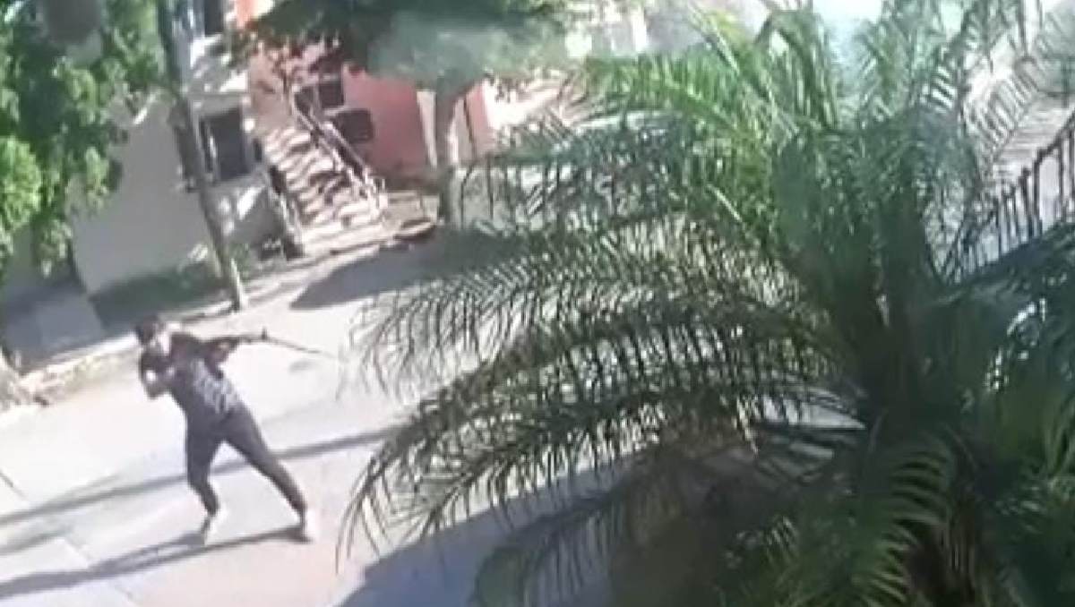 Cámara de vigilancia capturan momento del ataque. | Especial