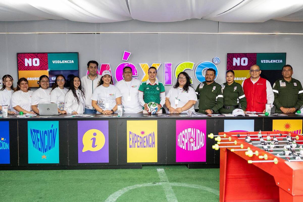 Quioscos México ContiGO despiden a los visitantes del Mundial. | Foto: Especial