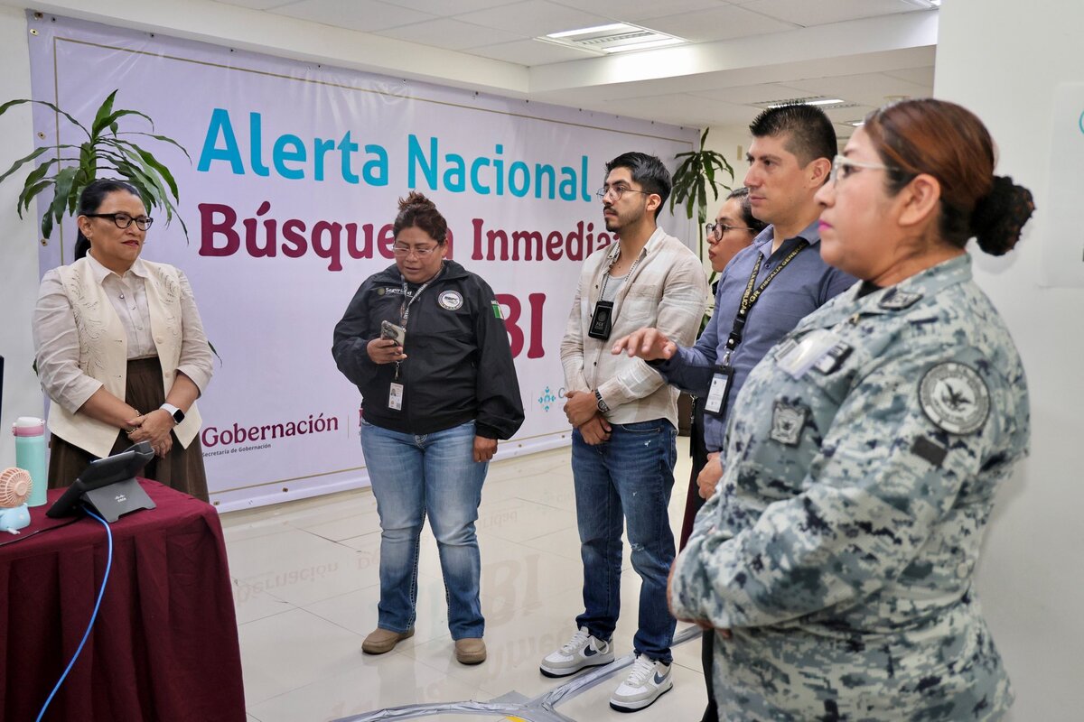 Segob revisa operatividad en tiempo real de la ANBI. | Foto: Especial