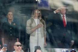 Claudia Sheinbaum, presidenta de México, junto a Donald Trump, en la Final del Mundial 2026