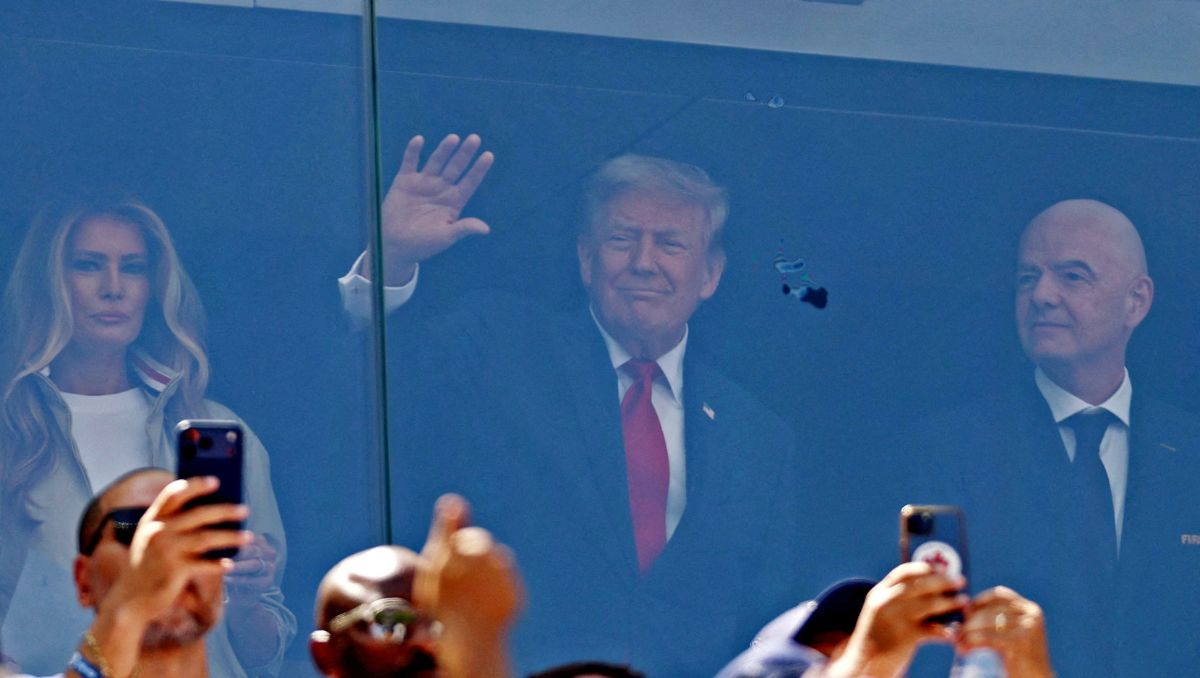 Donald Trump durante la Final del Mundial 2026 (Reuters)