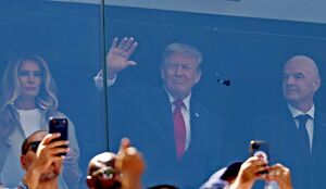 Donald Trump durante la Final del Mundial 2026