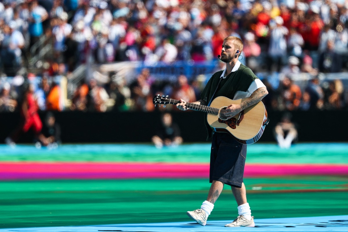 Justin Bieber en el Medio Tiempo del Mundial 2026 / AFP