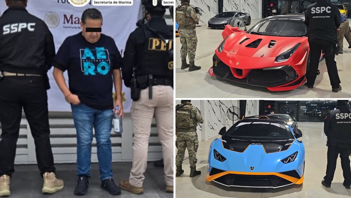 Justo Aurelio Rivera, presunto operador del Cártel del Noreste, fue detenido en Mérida, Yucatán. | Foto: Gabinete de Seguridad