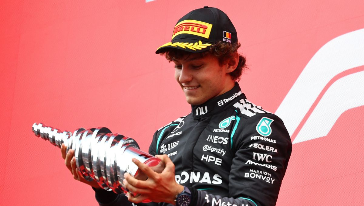 Kimi Antonelli se corona en el GP de Bélgica 2026 (Reuters)