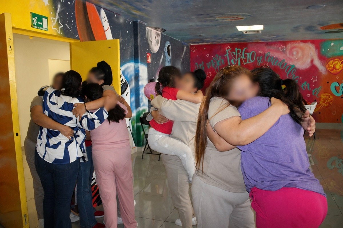 Las preas y sus familiares hicieron actividades recreativas.