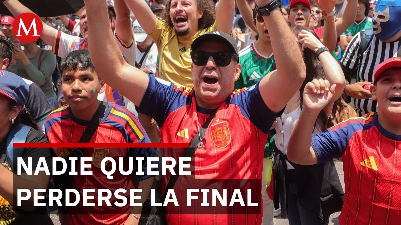 Final del Mundial llena el Zócalo; aficionados llegan desde las 5 de la mañana