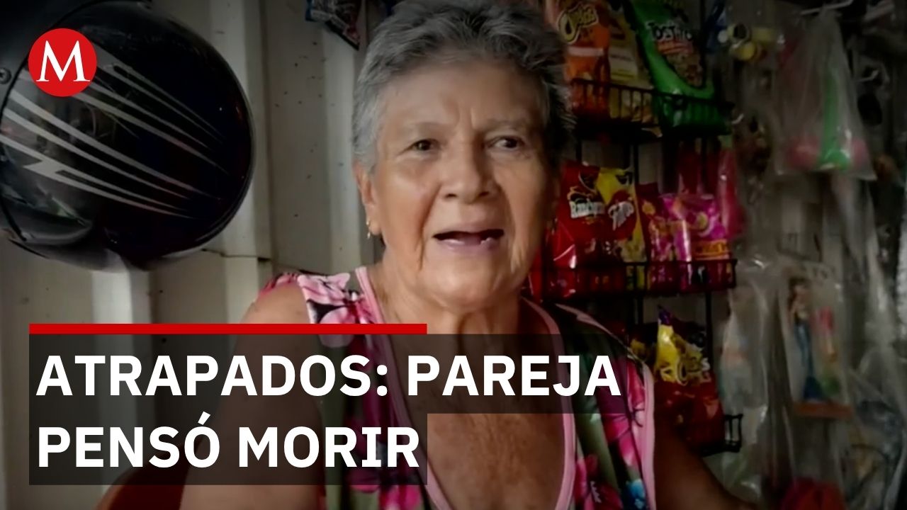 Pareja de adultos mayores quedó atrapada en su hogar durante fuerte sismo de 7.4 en Chiapas