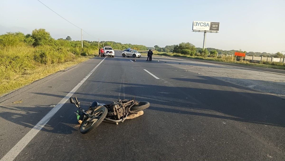 El percance ocurrió sobre el kilómetro 202 de la Carretera Nacional | Édgar Plata