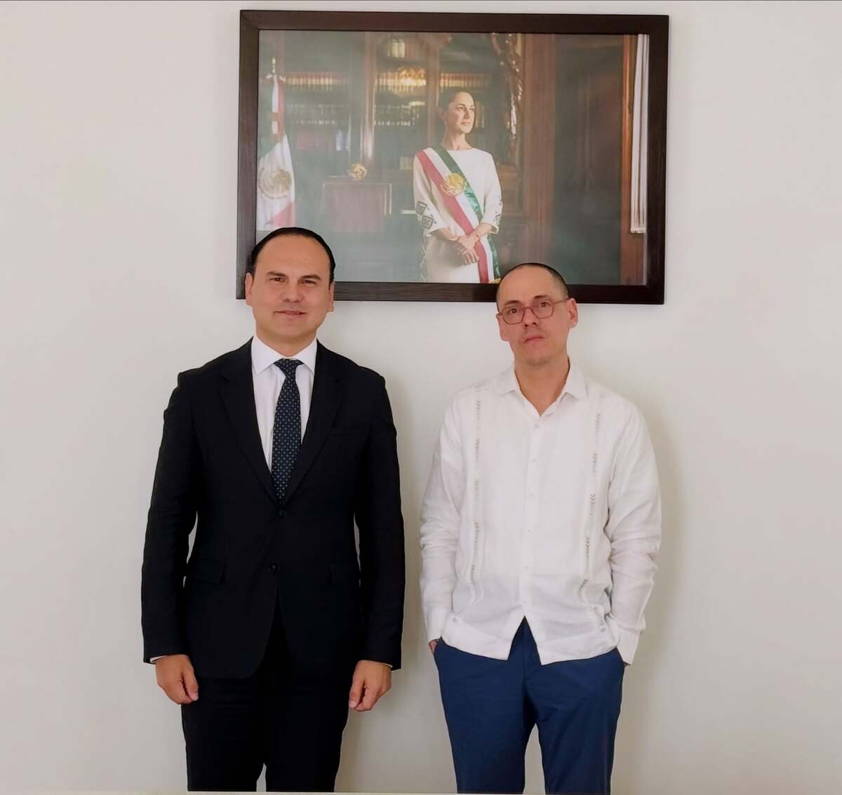 Arturo Ortiz Galán y José Antonio Peña Merino. | Cortesía Gobierno del Estado de Durango