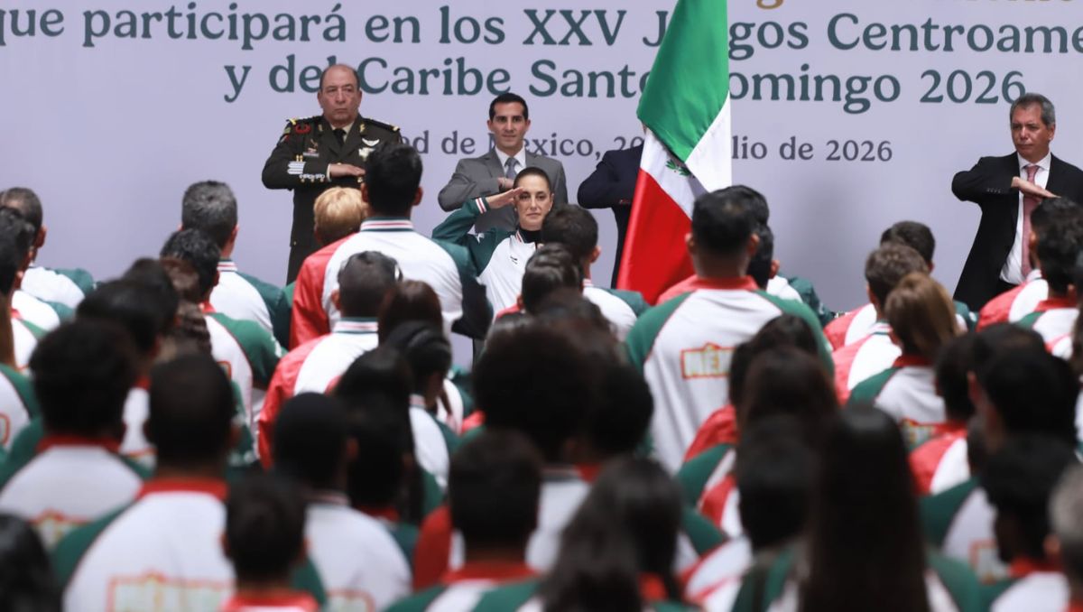 Claudia Sheinbaum abandera a delegación mexicana para los Juegos Centroamericano y del Caribe (Juan Carlos Bautista)