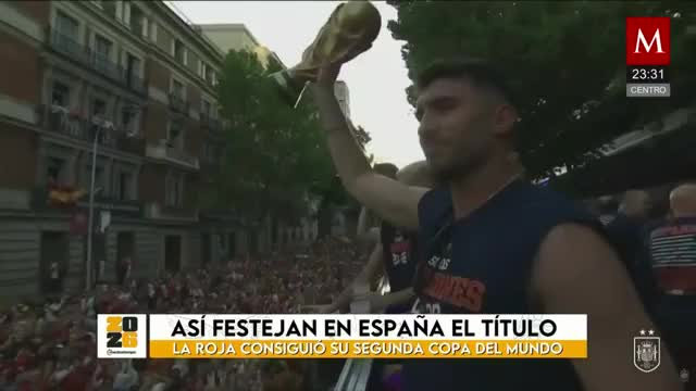 Euforia total en España tras ganar el Mundial | Milenio Noticias: La Afición, 20 de julio de 2026