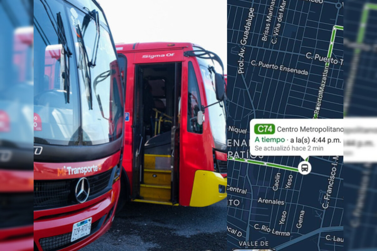 A través de Google Maps se pueden monitorear la ruta del camión. (Cortesía Gobierno de Jalisco)