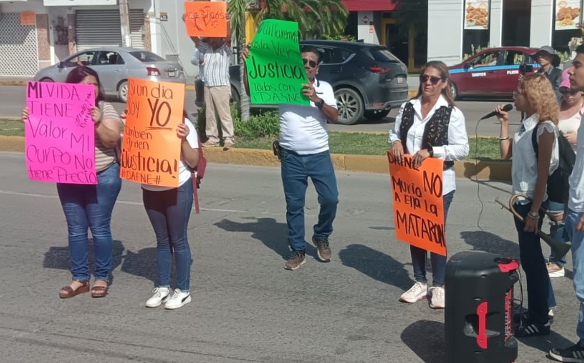 Piden justicia para Dafne con marcha en Ciudad Madero. | Agustín González