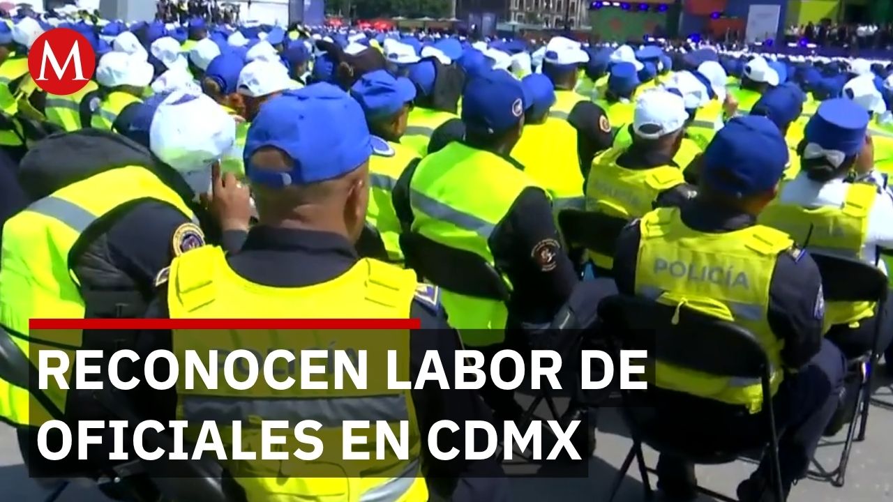 Reconocen los esfuerzos de los policías de CDMX durante festejos del Mundial 2026