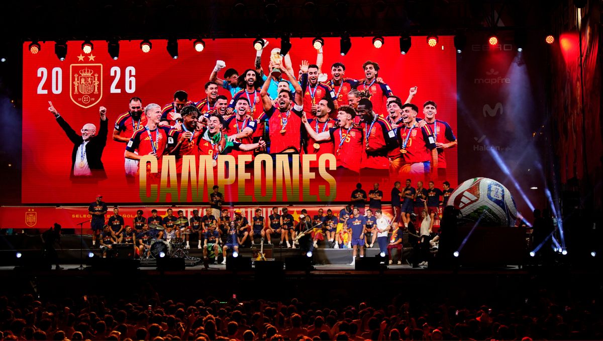 Selección de España celebra el título del Mundial 2026 (Reuters)