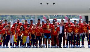 La Selección de España ya está en Madrid, lista para festejar su título mundial.