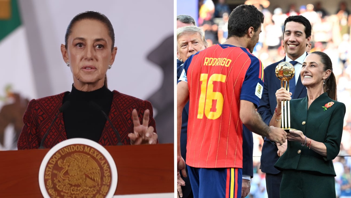 Sheinbaum Pardo acudió a la final de la Copa del Mundo en Nueva York | Foto: Juan Carlos Bautista/AFP