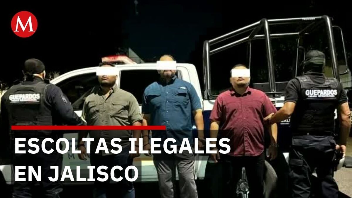 Autoridades detienen a tres hombres por fingir ser escoltas en Guadalajara
