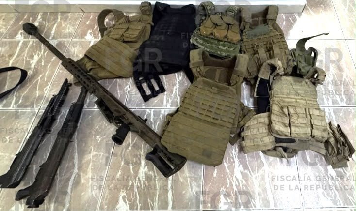 Durante su detención en Matamoros le aseguraron un rifle tipo Barrett.