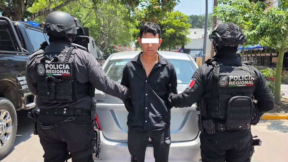 El hombre fue detenido en el Centro de Chapala. (Cortesía)