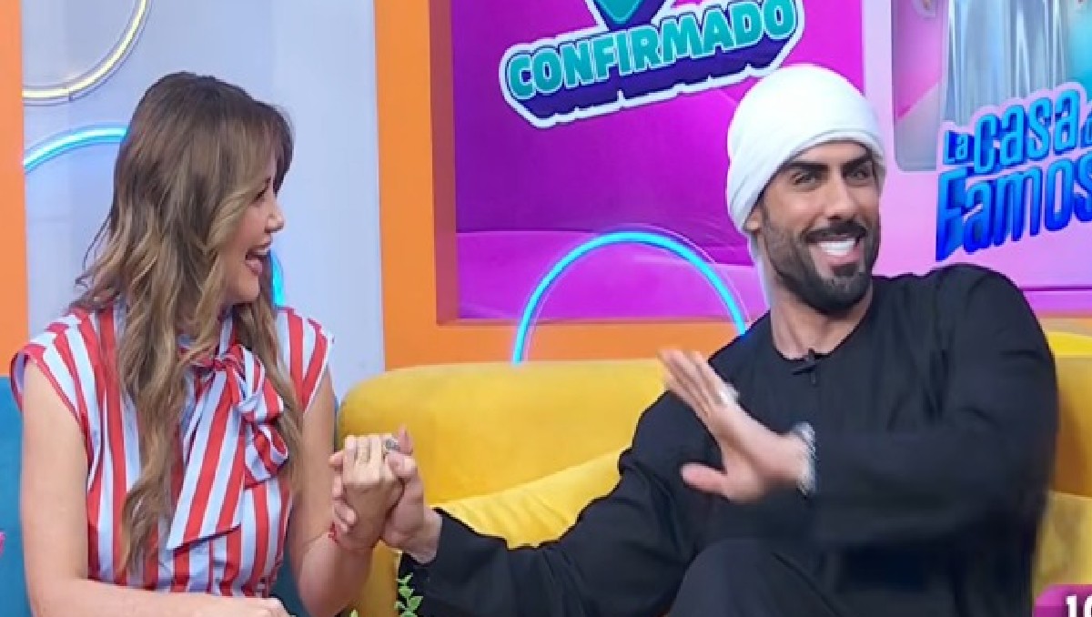 Massad y el momento con Andrea Legarreta en Hoy. | FOTO: Redes sociales.