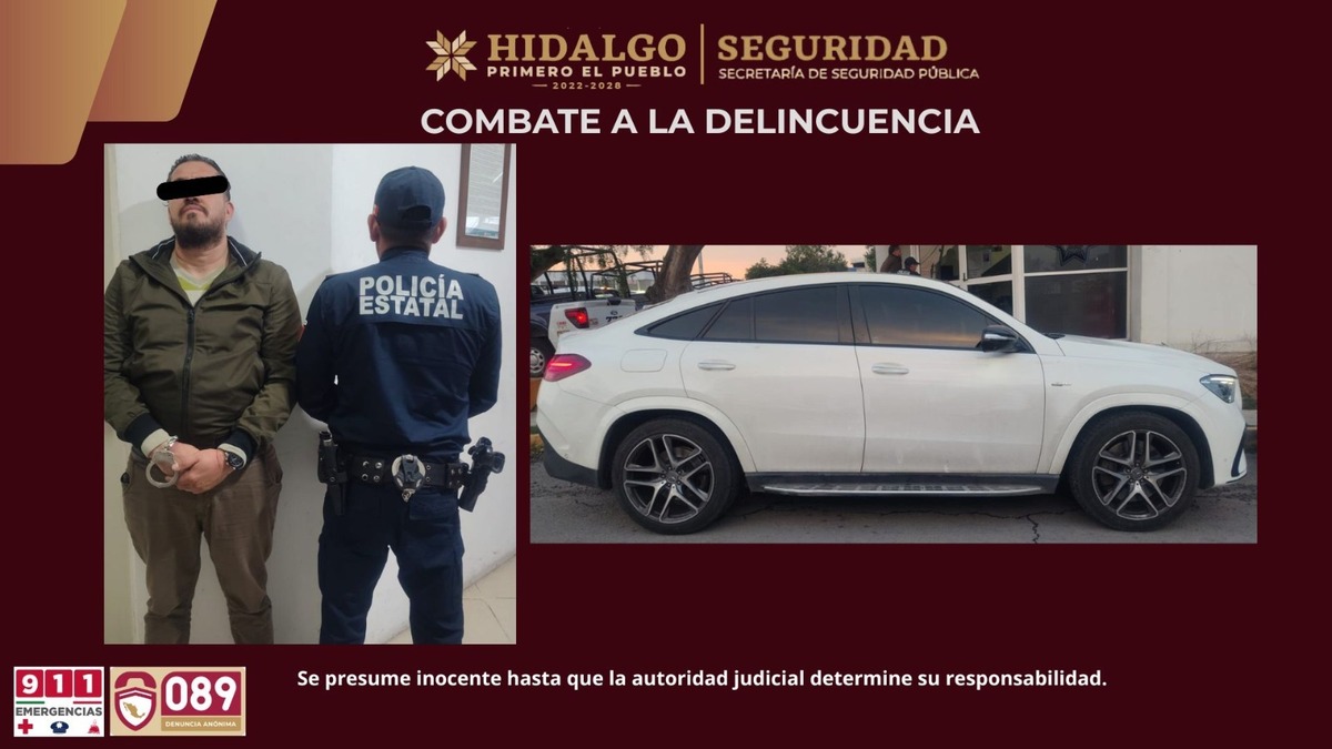 Presuntamente robó vehículo de alta gama del estacionamiento de una plaza comercial. (Cortesía)