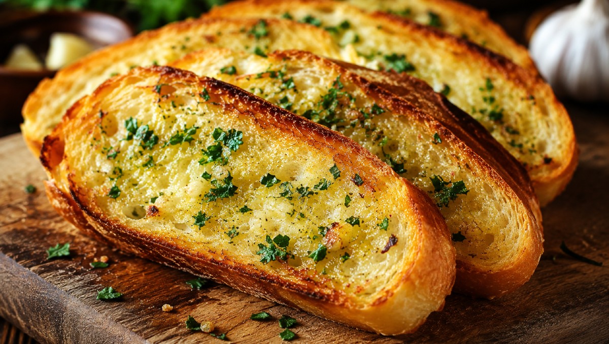 Receta en 5 minutos de pan de ajo casero | IA DISCOVER
