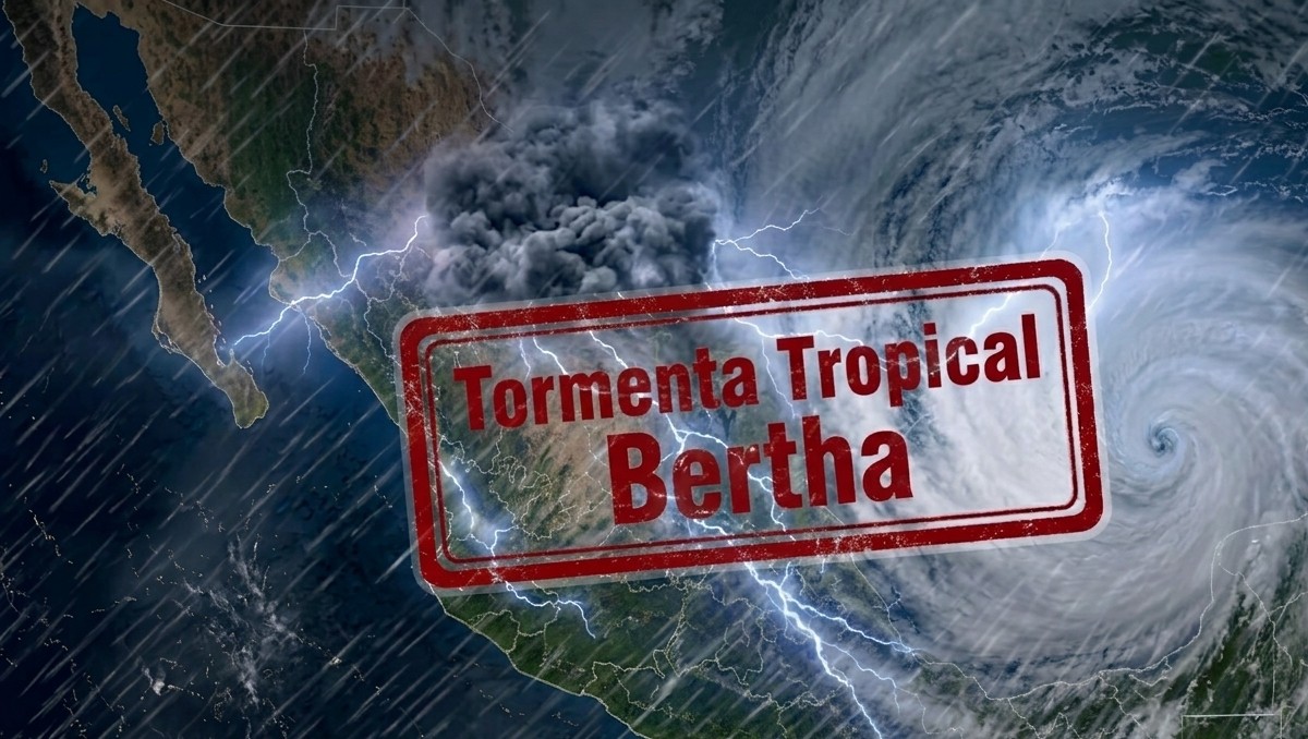 Tormenta tropical Bertha avanza por el Golfo de México