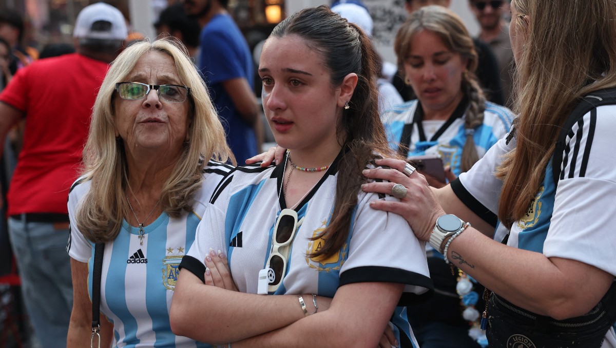 Argentinos se reunieron en espera de que su selección obtuviera el bicampeonato | Foto: Reuters