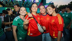 Fan Fest de Guadalajara durante el juego contra España