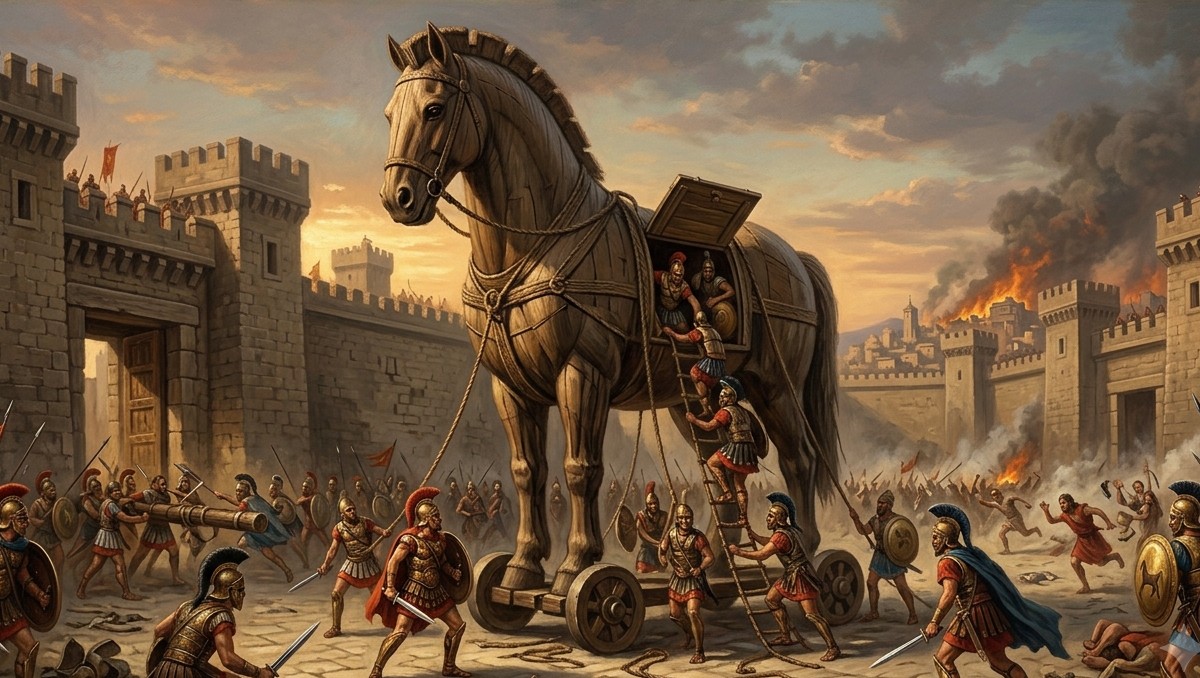 Imagen ilustrativa del Caballo de Troya. | M2 IA