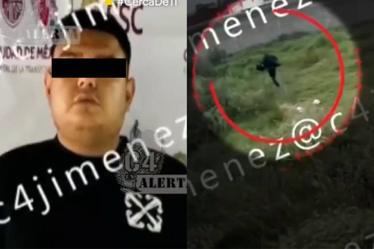 Los detenidos intentaban ingresar al fraccionamiento por una zanja.