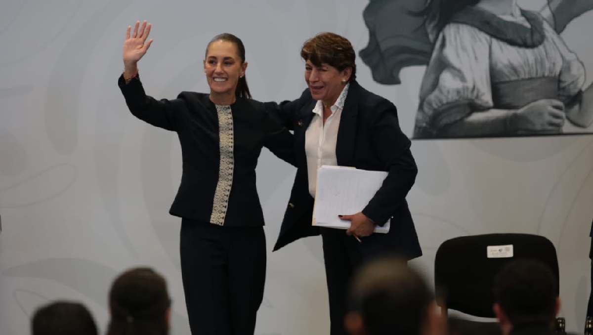 Sheinbaum afirma que Delfina es una funcionaria sencilla y dedicada al Estado de México. | Foto: Tania Contreras