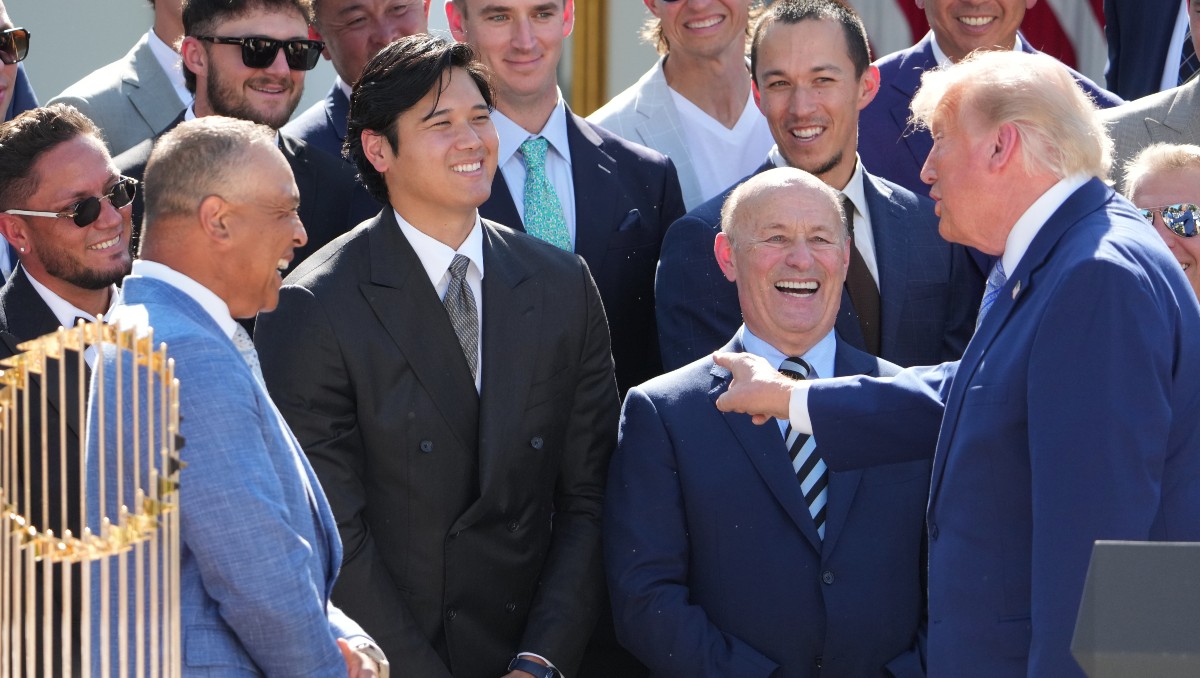 Los Angeles Dodgers visitan la Casa Blanca en medio de las críticas de aficionados (AP)