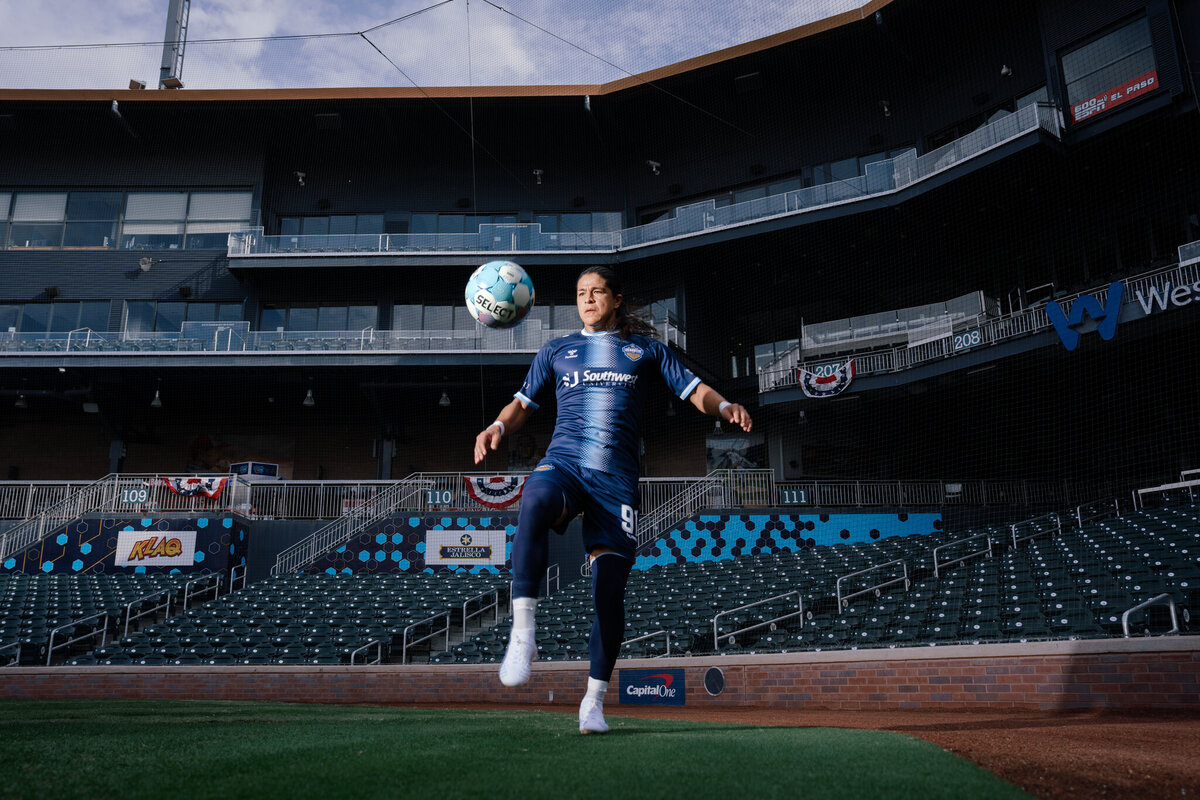 Cristo Fernández debutó con El Paso Locomotive FC en la segunda división del fútbol profesional masculino en Estados Unidos. | Paul Ratje