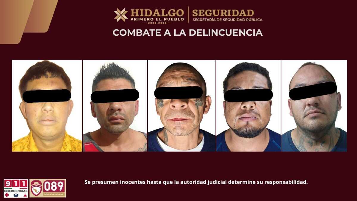Los cuatro detenidos, junto con la droga y los objetos asegurados, quedaron a disposición del Ministerio Público. (SSPH)