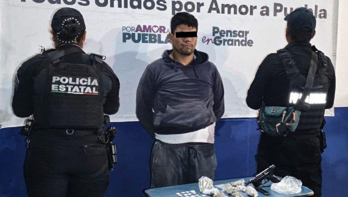 Detienen a dos presuntos distribuidores de droga en Puebla | Especial